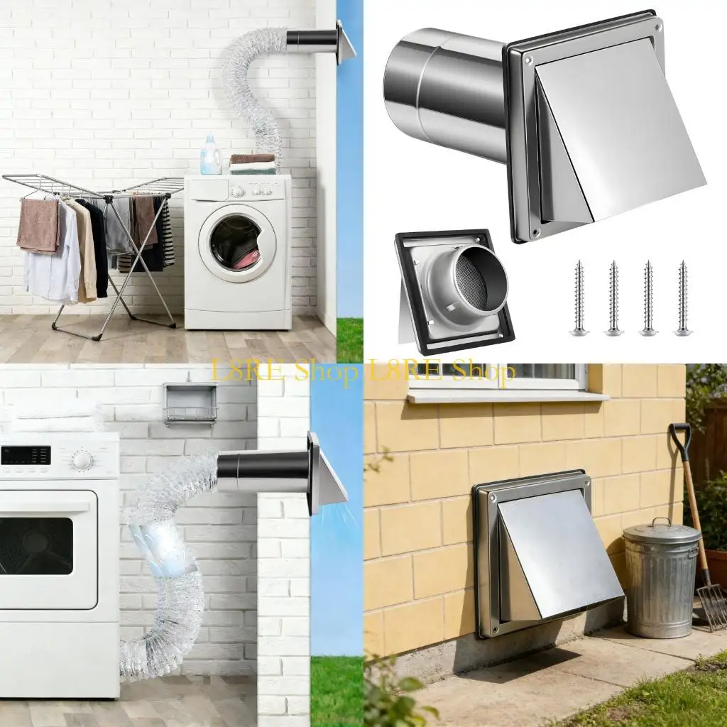 L8RE Practical Bird Proof Vent Cover Metal Mesh Ensures Optimal Airflows Performances