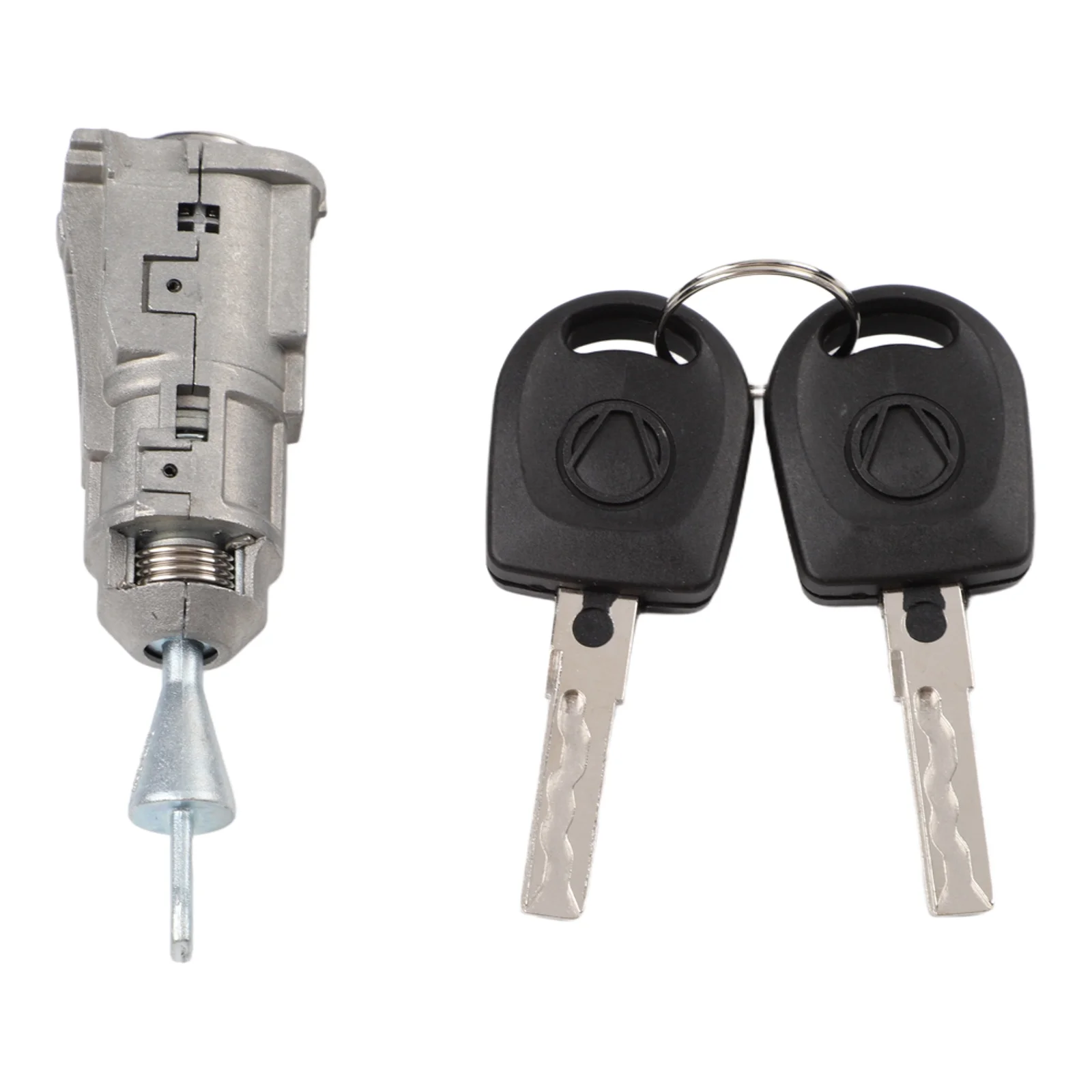 Vehicle Lock Repair Silver Gray Door Lock Cylinder High Universality Fitment Key Included High Universality Fitment OEM Fitment