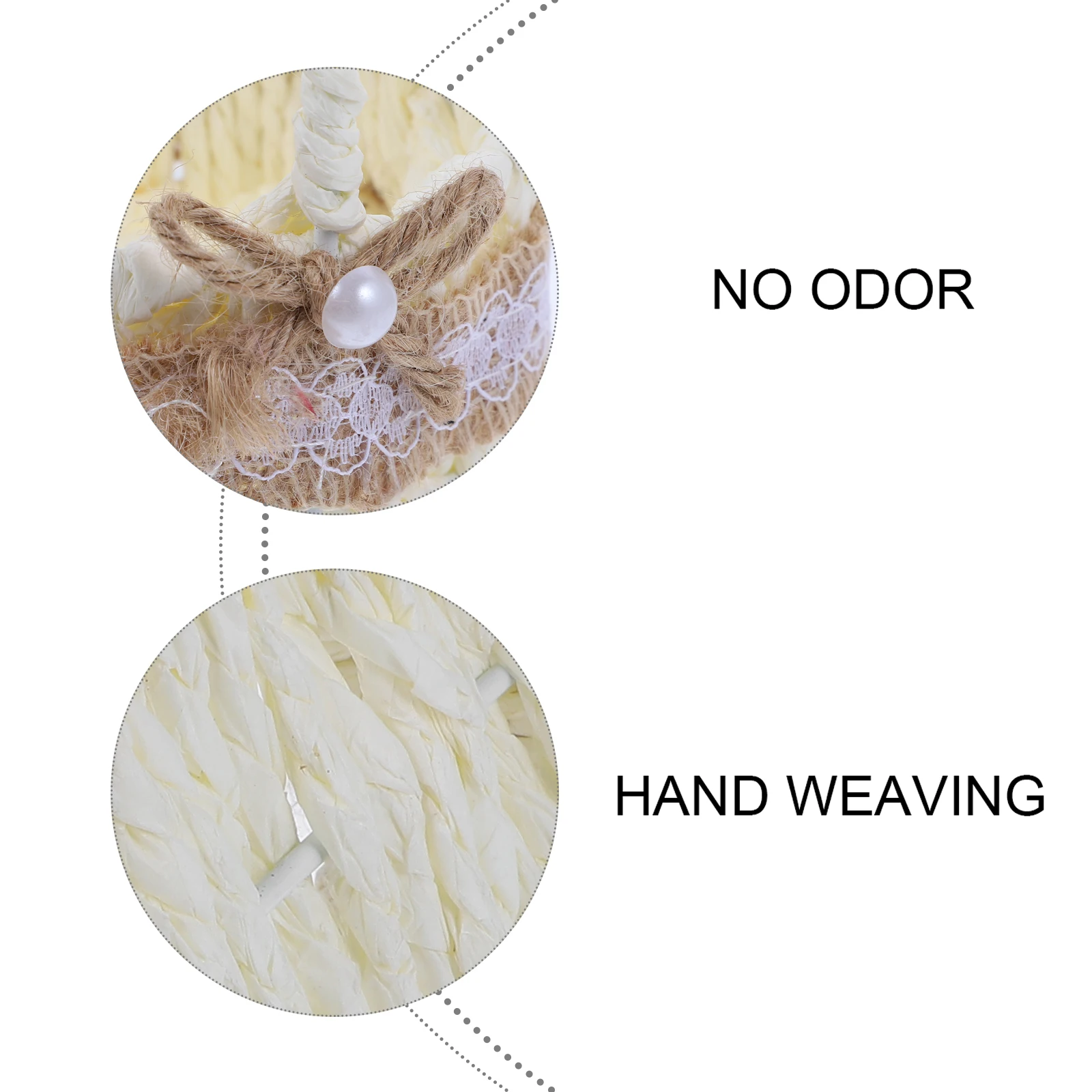 

Mini Decorative Baskets Home Flower Basket Simple Storage Woven Iron Tiny Container Practical Mini House Craft Project