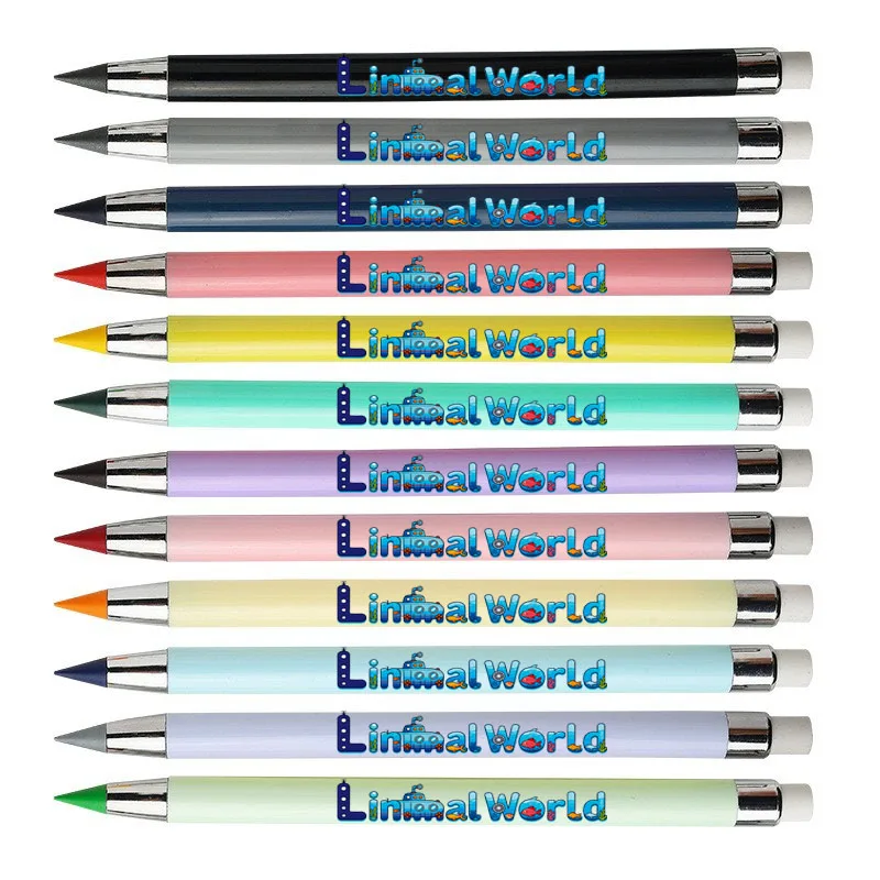 海洋生物をテーマにした色付きの永遠の鉛筆、水中世界、削らない鉛筆、学生用筆記ペン12本