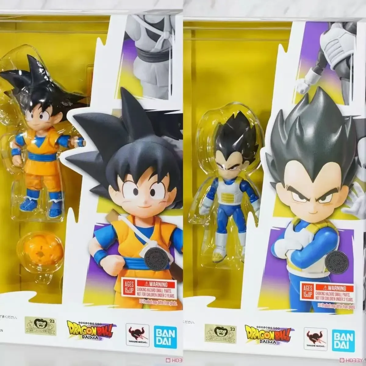 

In Stock Bandai Original S.H.Figuarts DragonBall DAIMA Anime -SON GOKU (MINI) VEGETA (MINI) PICCOLO (MINI) Action Figures Toys