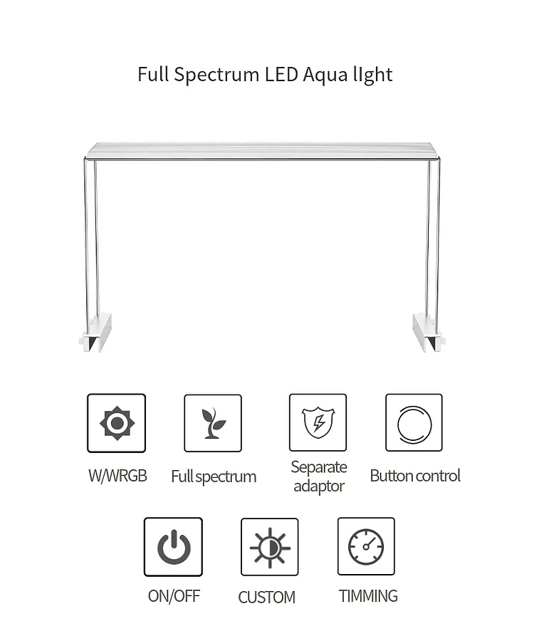 WEEK AQUA V Series Nano Cube Aquarium Freshwater Paludarium Led Aquarium Light for Aquatic Aquascaping  Led Lamp