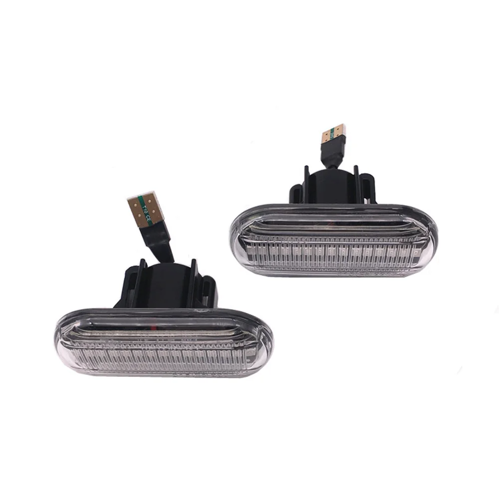 OZ-LAMPE 2 Clignotants Latéraux LED Dynamiques Ambre Pour Clio, Mégane, Kangoo, Laguna, Twingo - Lentille Fumée