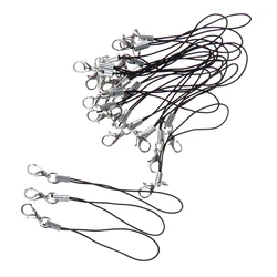 10pcs Lanyard Lariat Cords Lobster Clasp Rope Keychains Hooks Mobile Phone Strap Charms Keyring Bag Accessories Key Ring