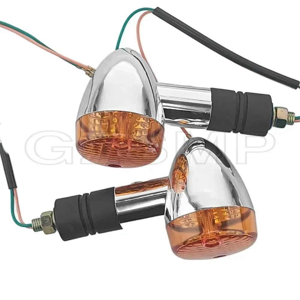 Motorcycle 10mm Bolt Turn Signals Lights fit For Kawasaki Vulcan VN 750 800 1500 RETRO Honda Shadow Aero Turn ligh