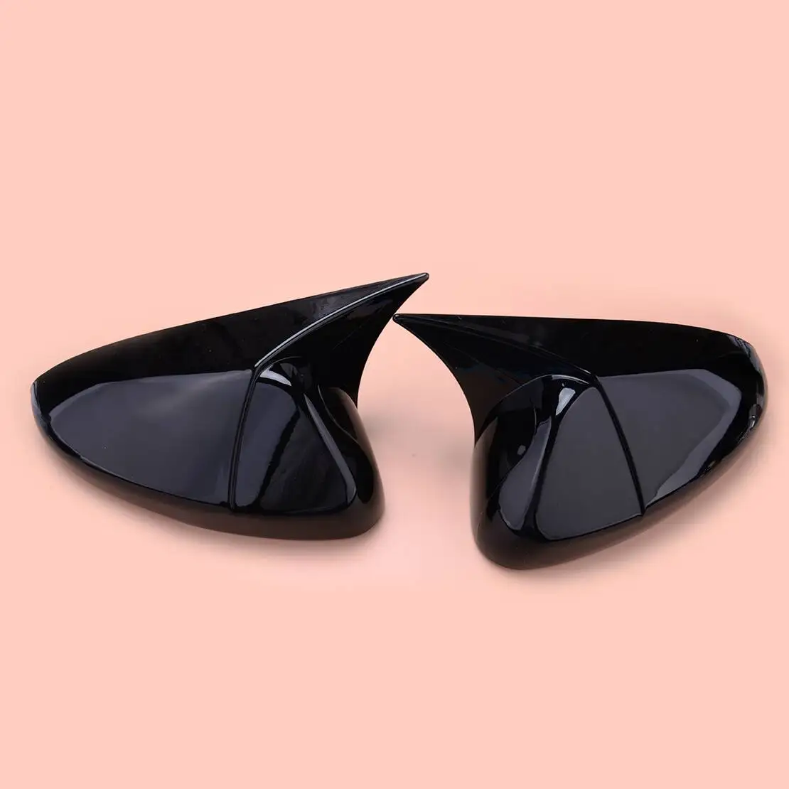 

1 Pair Horn Rearview Side Mirror Cover Cap Trim Fit for Honda Accord 2018 2019 2020 2021 2022 Glossy Black