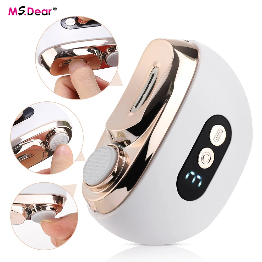 

Электрическая машинка для стрижки ногтей 2-в-1 с защитой от брызг, для младенцев, детей и взрослых, для толстых ногтей, с LED-подсветкой, USB-перезаряжаемая