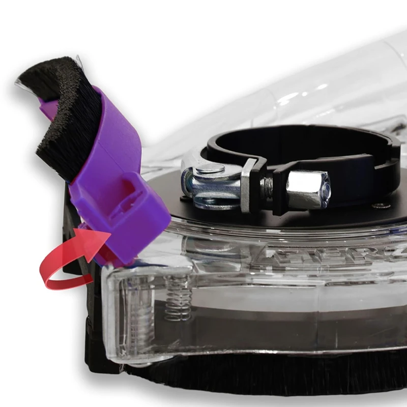 Descanso de poeira para rebarbadora de 5 polegadas e 4-1/2 polegadas, policarbonato transparente universal para moagem de superfície