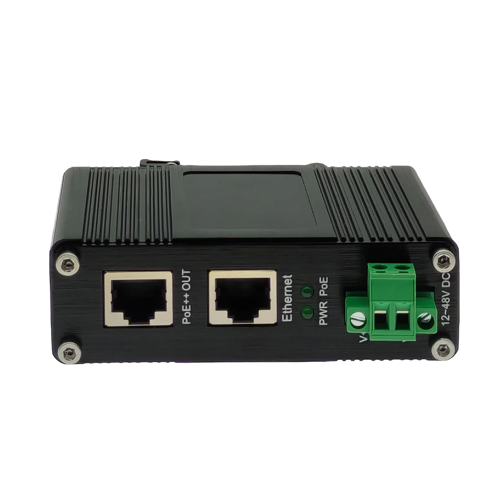 2026 90W PoE Injector Din Rail 10/100/1000M Gigabit Power Over Ethernet PoE Injector 90w 802.3bt With Function