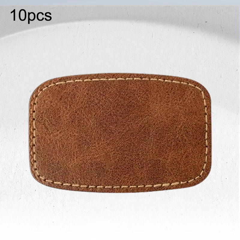 10pcs Jeans Logo label Universal Leather Patch Labels for Jeans shose bage PU Card TAGS High Quality Leather PU label view 6
