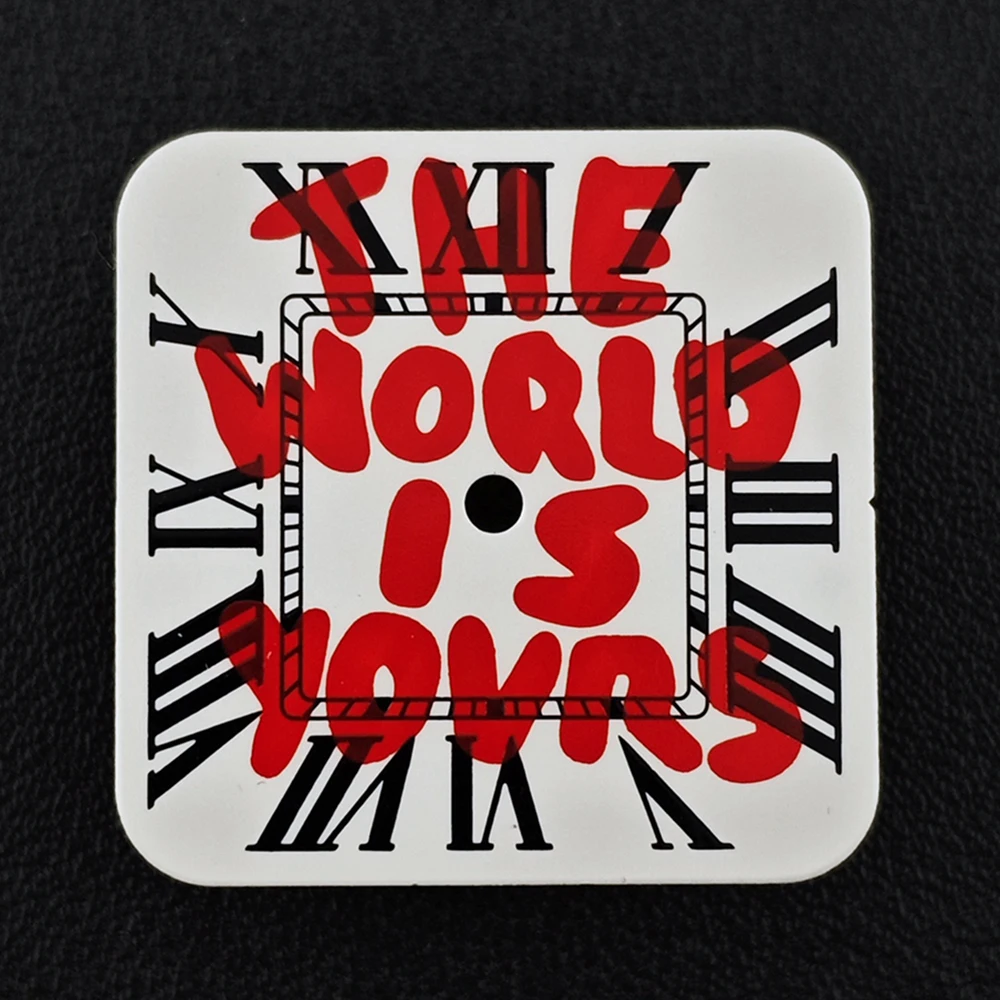 Santos NH35 مربع الطلب الوقت هو المال الطلب 9.5 شعار مخصص الطلب مناسبة ل NH35 ساعة يد تعمل بالحركة الملحقات