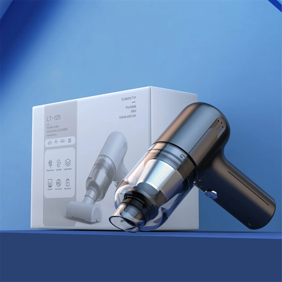 เครื่องดูดฝุ่นในรถยนต์ Cordless10000PA เครื่องดูดฝุ่นขนาดเล็กแบบมือถือกำลังสูงชาร์จได้แบบพกพา