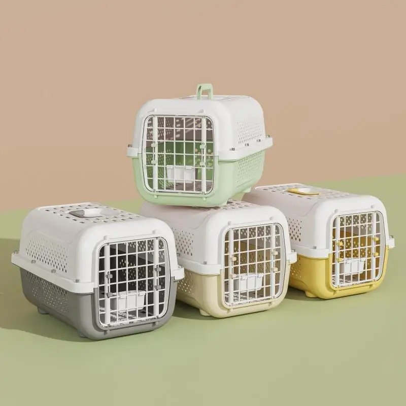 Pet Airline Box Cat Travel Portable Cat Cage Cat Bag Dog Check-in Box Portable Car Dog Cage Space Box