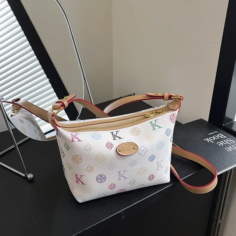 

Роскошная винтажная сумка 2025 года — сумка-мессенджер через плечо для женщин с парижской модой и большой вместительностью