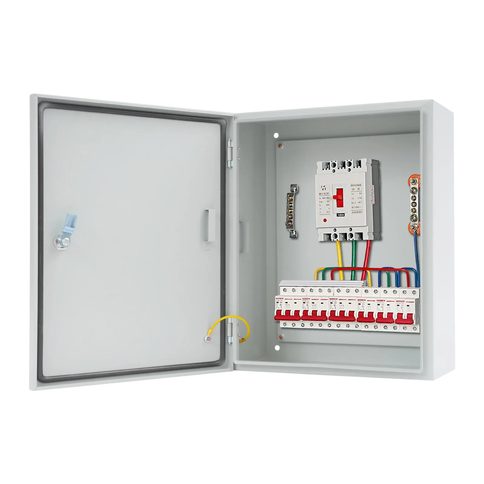 50x40x20cm Outdoor Elektroverteilerkasten IP50-55 Wasserdicht Abschließbar Kaltgewalzter Stahl Abnehmbare Bodenplatte Leicht zu Reinigen – Detail 6