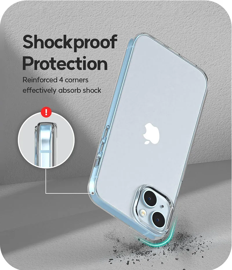 Transparent Silicone Case For iPhone 15 16 14 Plus 13 12 Mini 11 Pro Max Clear Ultra Thin Back Cover 11 12 13 14 15 16 Pro