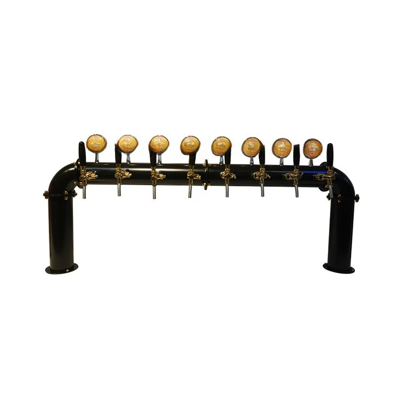 Eight-headed four-headed door-shaped wine column, craft beer dispenser, restaurant, bar, stainless steel