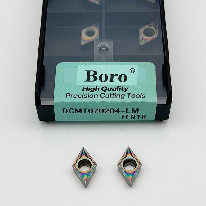 DCMT 070204   DCMT 070208   DCMT11T304 DCMT11T308 LM TF918 Inserto in metallo duro DCMT Utensile per tornitura interna per acciaio temprato