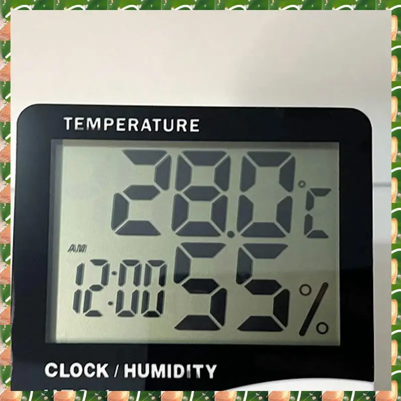 

JAJA цифровой ЖК-дисплей для использования в помещении и на открытом воздухе, электронный измеритель температуры и влажности, метеостанция, будильник, 4-клавишная модель, простая в использовании