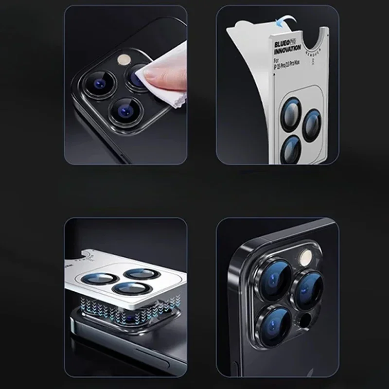 1-3 個 AR + AF (防曇) 公式カメラレンズ金属リング強化ガラスプロテクターカバー IPhone 17Air Pro Max アンチスクラッチキャップ用