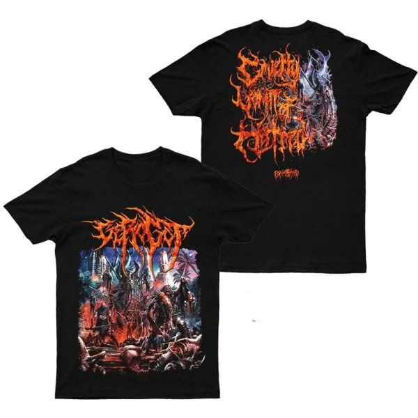 

2025 New Cruelty Vomit of Hated Printed Unisex Street Fashion Trendy Short Sleeves Made of Pure Cotton Round