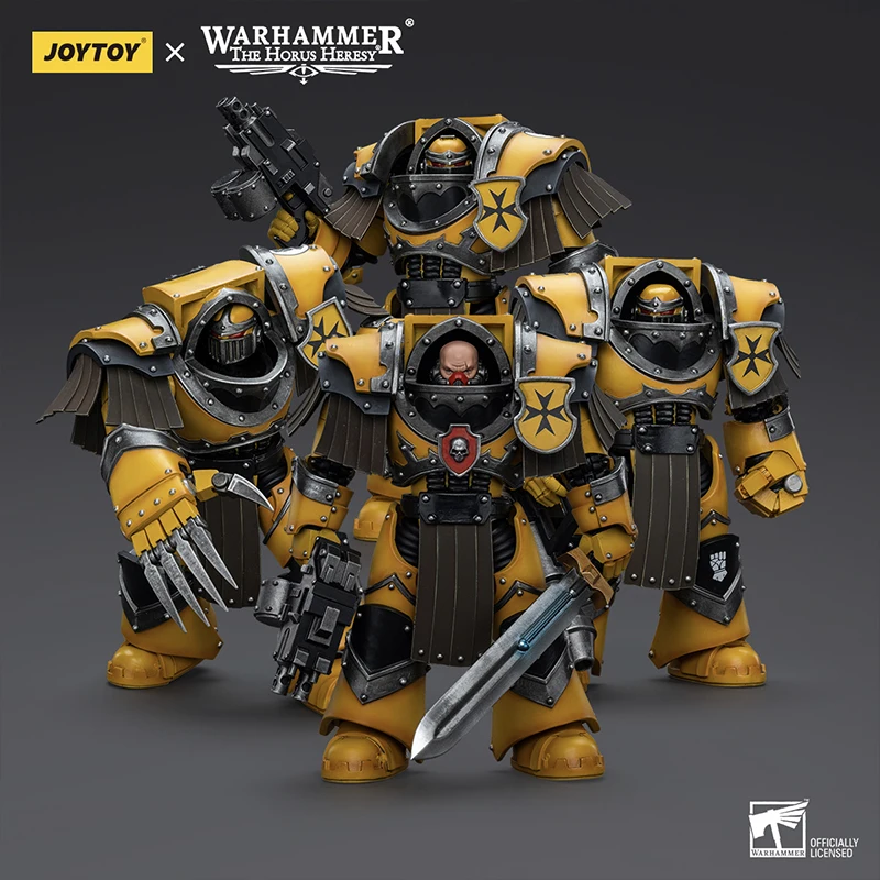 Joytoy warhammer the horus heresy 1/18 punhos imperiais legião cataphractii terminator esquadrão figura de ação modelo coleção brinquedos