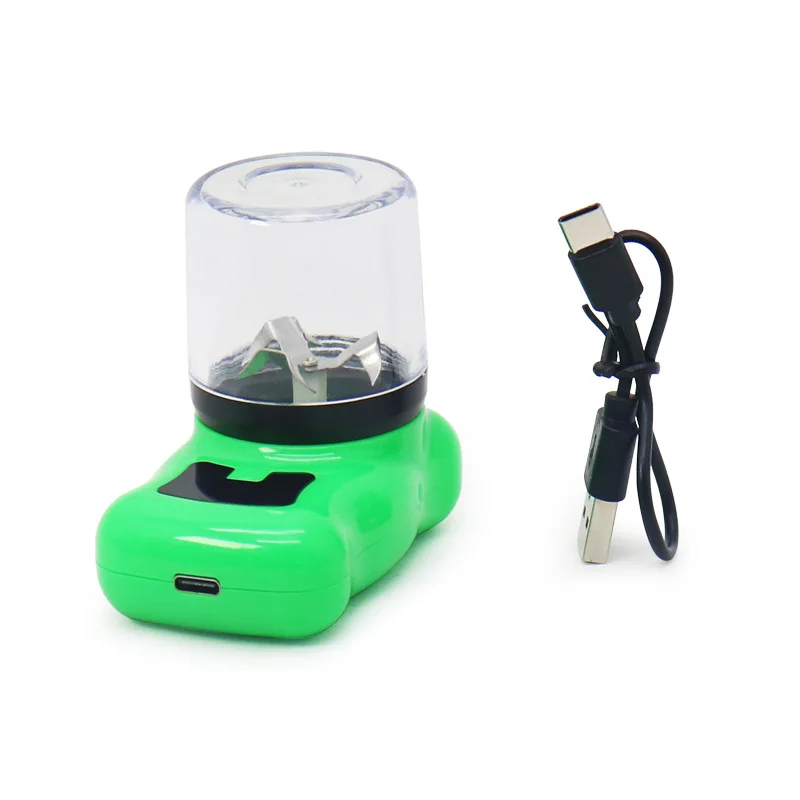 44mm 2-lagiger elektrischer Kunststoff-Grinder, USB-aufladbar, bunter, tragbarer Haushalts-Grinder – Detail 8