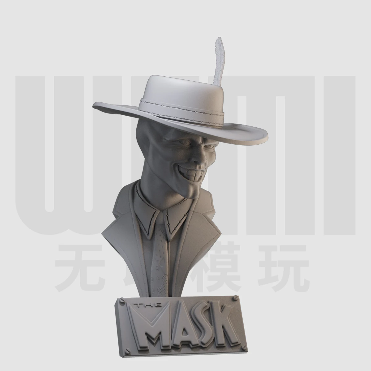 1/10 Jin Kairui bust GK resin white mold figure model