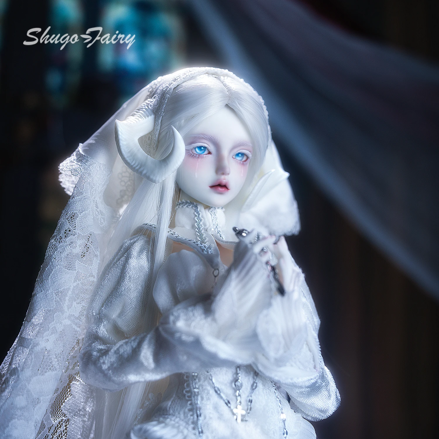 ตุ๊กตา BJD ขนาด 1/4 รุ่นซิลวี ซี ชุดครบเซ็ต ชุดแม่ทูนหัวเขาแพะปีศาจ พร้อมวิกผม ตุ๊กตาอนิเมะแท้ ชูก้า แฟรี่ งานแฮนด์เมด