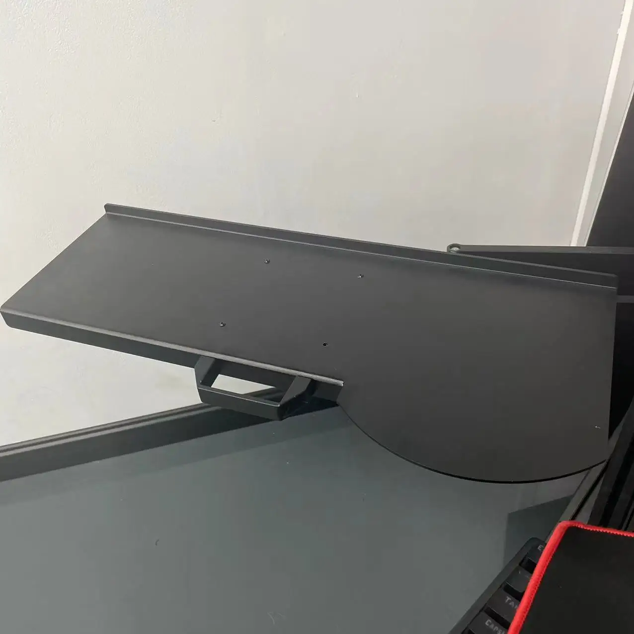 SIMDT Wall Mount Adjustable Keyboard Mouse Tray, Rotatable Retractable Keyboard Holder For Racing Cockpit Simulator Accessories