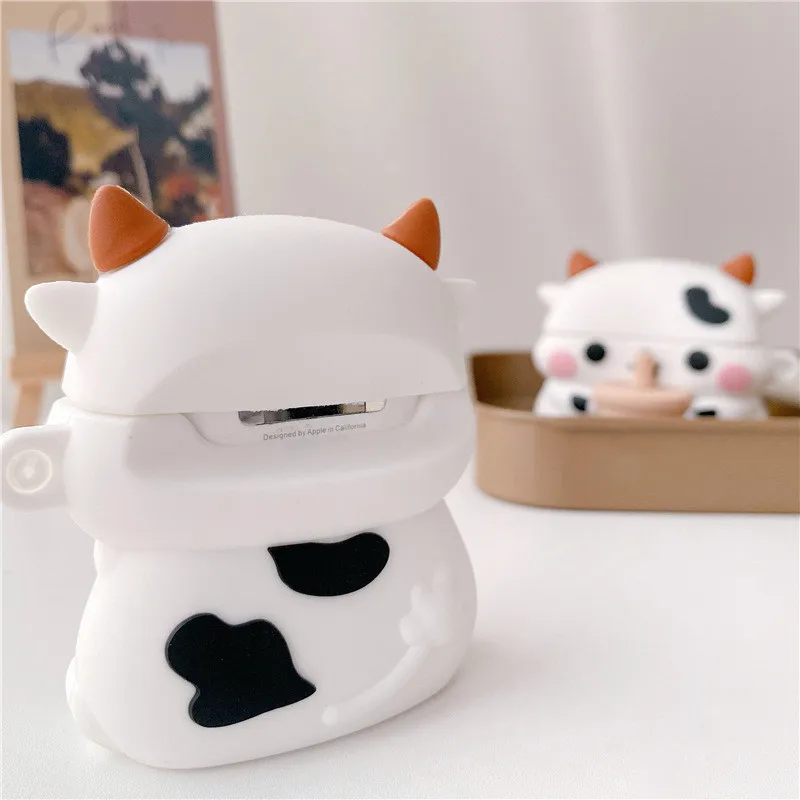 Etui na słuchawki do Airpods 3 Pro Airpods 1 2 miękkiego silikonu 3D śliczne śmieszne fajne kreskówki Kawaii moda pokrywa dla człowieka dzieci chłopiec dziewczyny