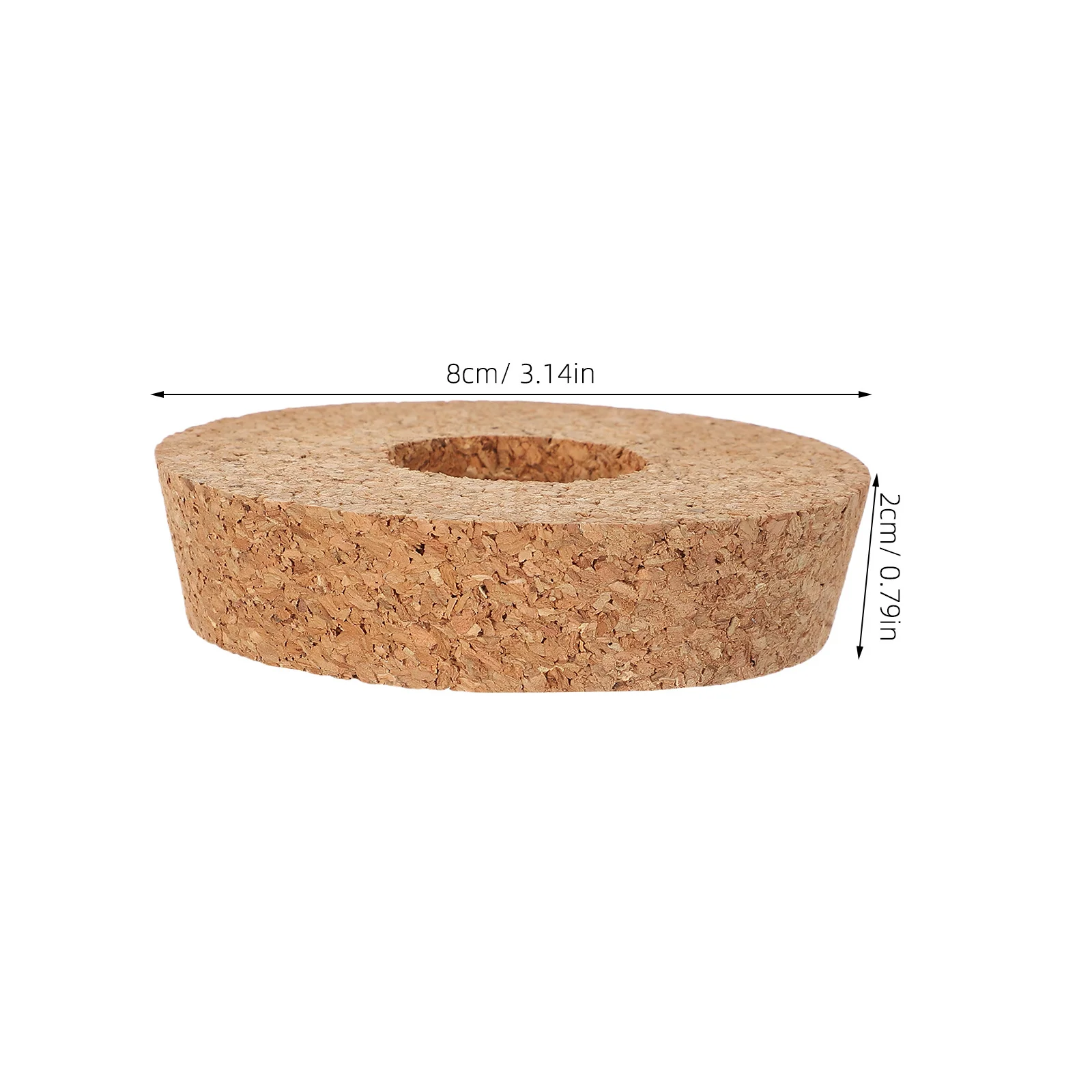 6 pcs Flower Vase With Cork Lid Pre-Drilled Hole 80X20X73Mm Glass Terrarium For Hydroponic Planting Micro Landscape Decoration