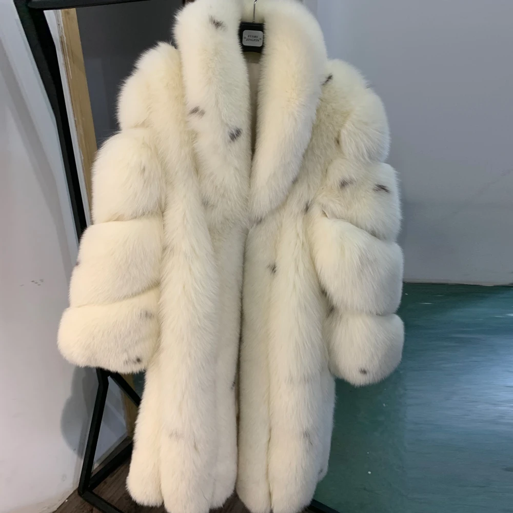 GO BALLISTIC YA Ladies Natural Fur Coat Long 100% Natural Fur Winter Clothing