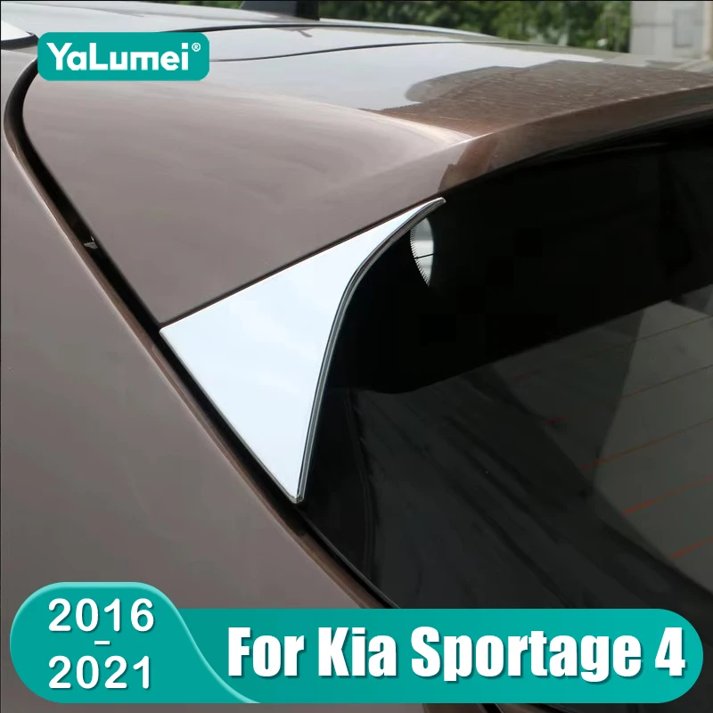 Für Kia Sportage 4 QL 2016 2017 2018 2019 2020 2021 Auto Heckscheibe Spoiler Seite Flügel Dreieck Abdeckung Trim zubehör