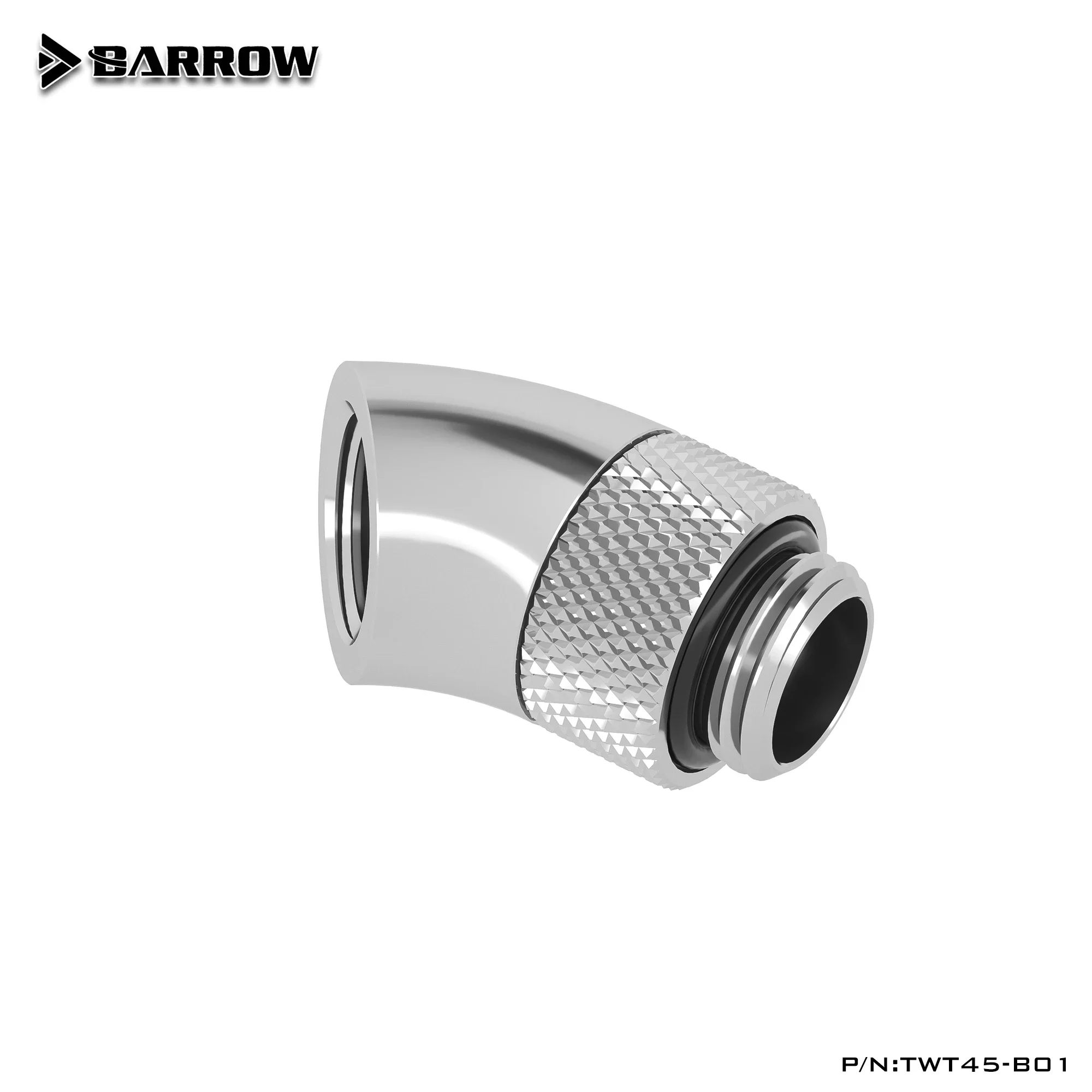 BARROW S Version Metal Fitting Computer Connector use for Water Cooling System Extend Fitting 45-90 Angle Cable Adapter P