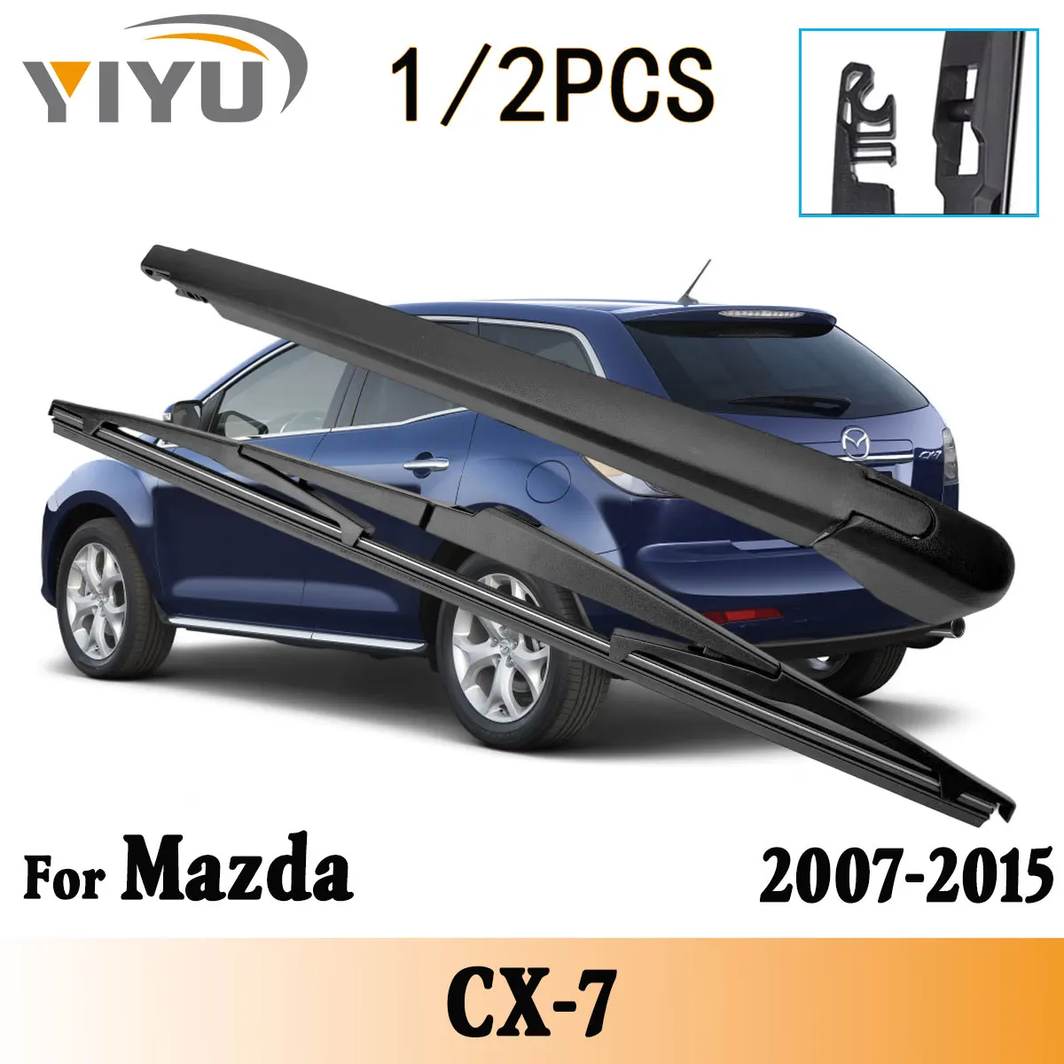 

1/2 шт., комплект рычагов стеклоочистителя заднего стекла для Mazda CX-7 2007-2015, аксессуары для щеток заднего стекла лобового стекла