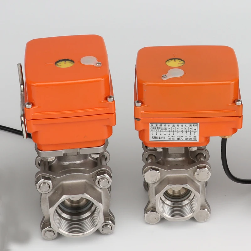 Miniature Stainless Steel RS485 Communication MODBUS Protocol Electric Ball Valve Water Flow Proportional Control Valve DN8 10