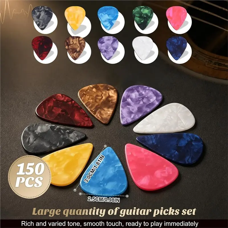 B48B-Guitar Picks 3 Different Thickness Guitar Pick For Guitar Ukulele