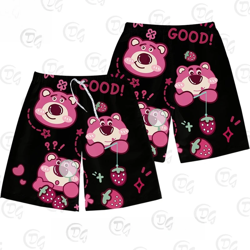 ロッツォ ストロベリーベア ショーツ ボーイ スイートハートズ アウトフィット アスペクト ラブリー ビーチパンツ 下着として着用する 外で着用する 男性用バスケットボールパンツ