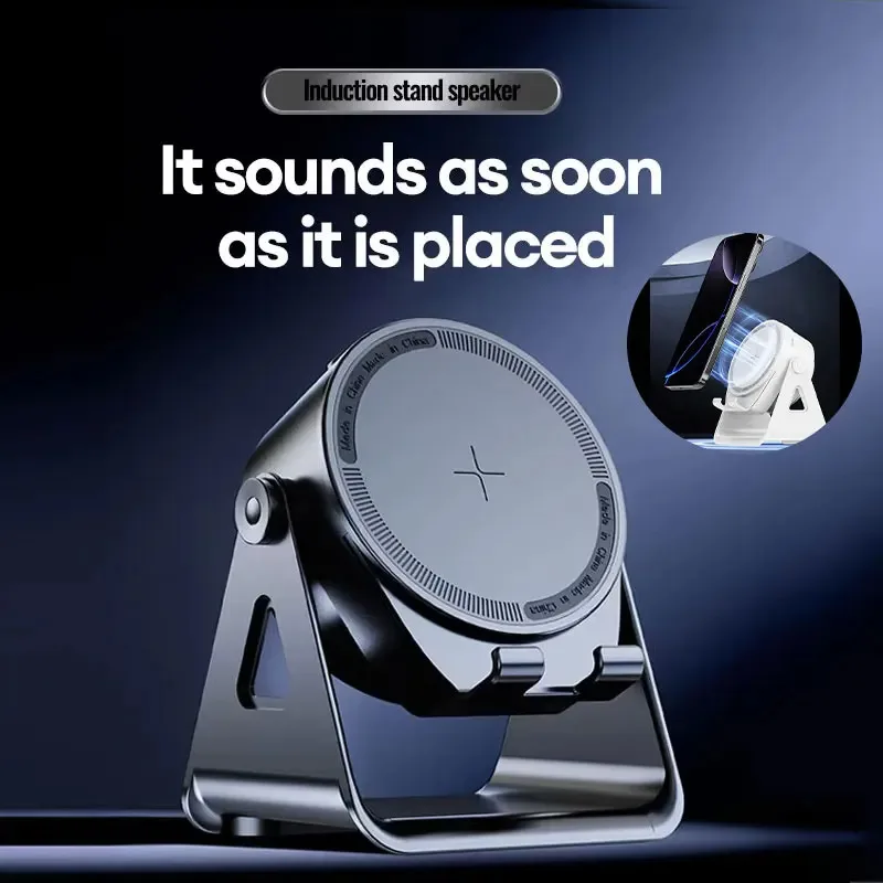 Portátil inteligente alto-falante de indução sem fio bluetooth suporte do telefone multi-funcional esportes ao ar livre alto-falantes estéreo universal