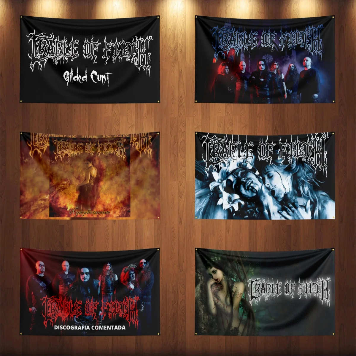 3x5 Ft Heavy Rock Band C-Cradle-of-Filths Flag Polyester Digital Printing Banner for Bedroom Wall Art Out Door Tapestry Decora