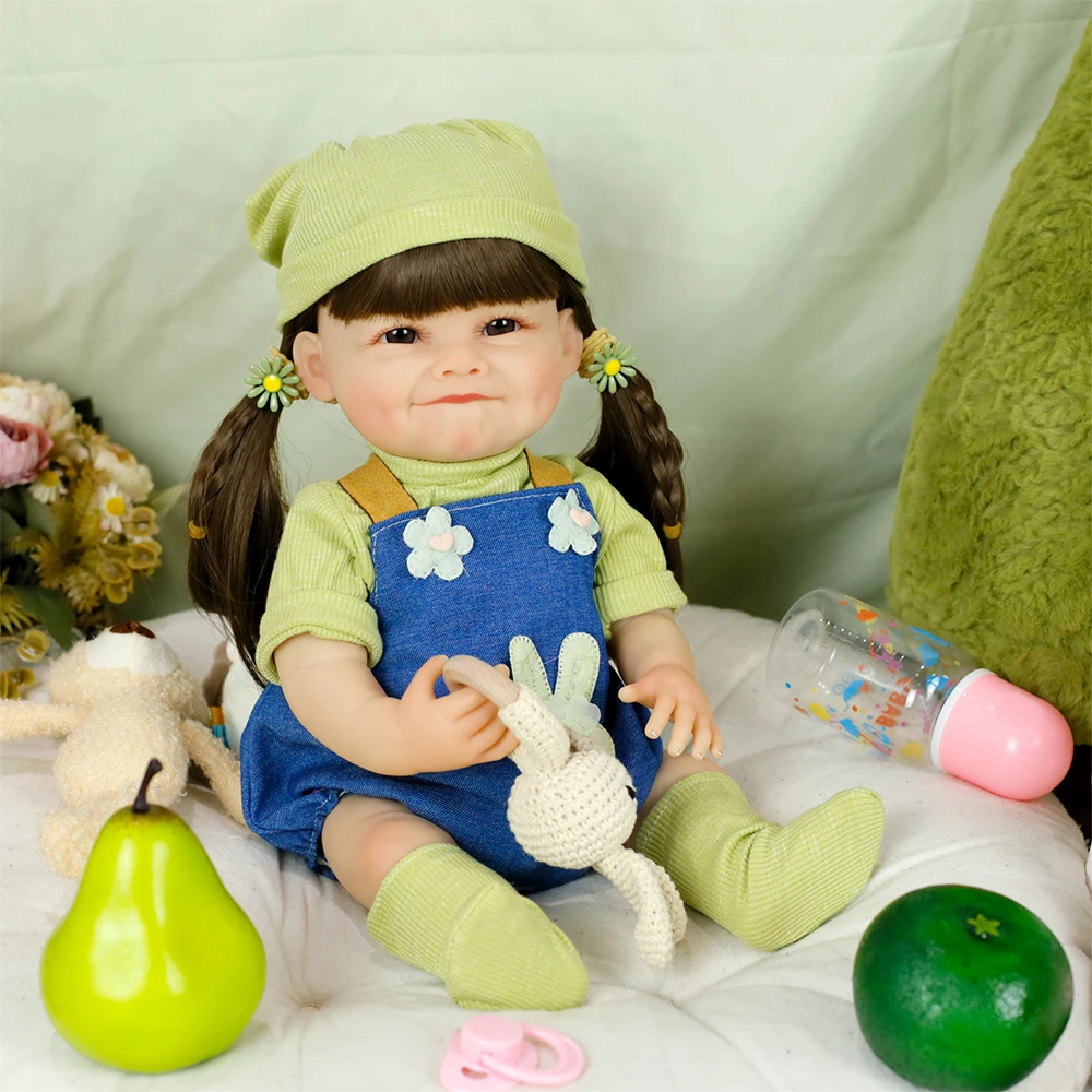 19 Polegada 48m corpo inteiro silicone macio reborn bebê menina boneca raya realista toque macio de alta qualidade boneca presentes aniversário para crianças