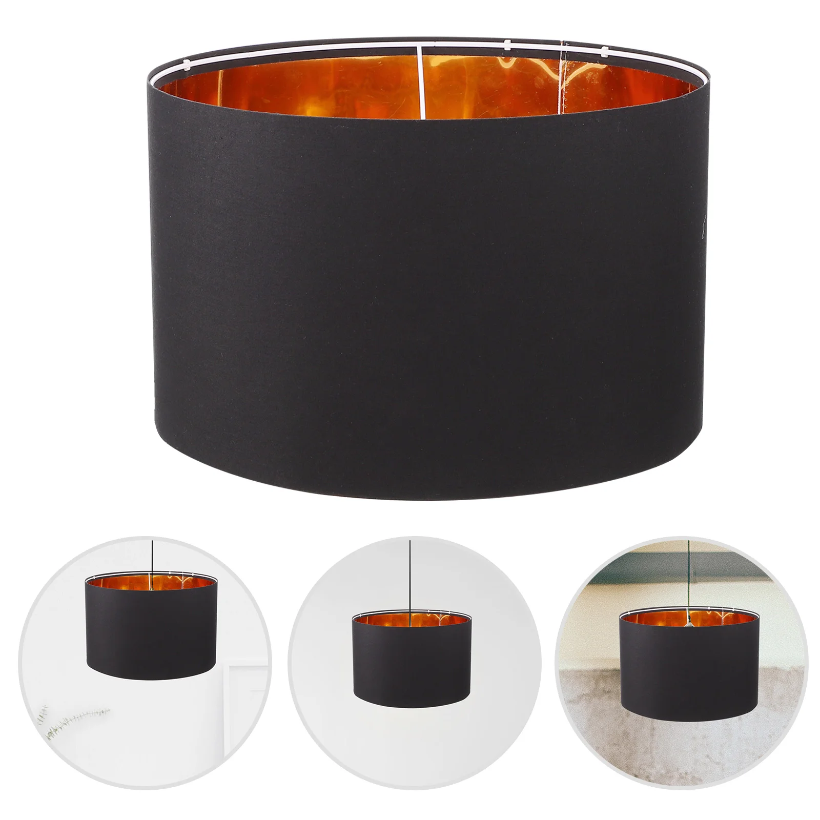 Cloth Lampshade Medium Light Dome Black Floor Lampshades Wall Table Cover Small