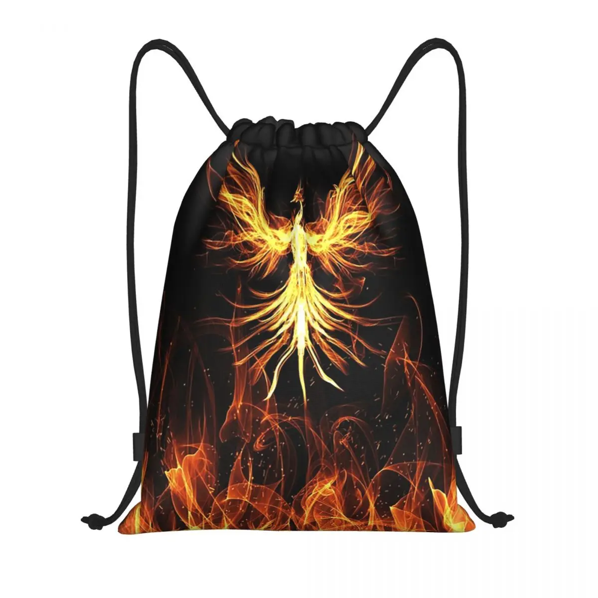 

Majestic Phoenix Mythical Bird Backpacks Casual Drawstring Bags Sports Bag Book Bags for Travel Students