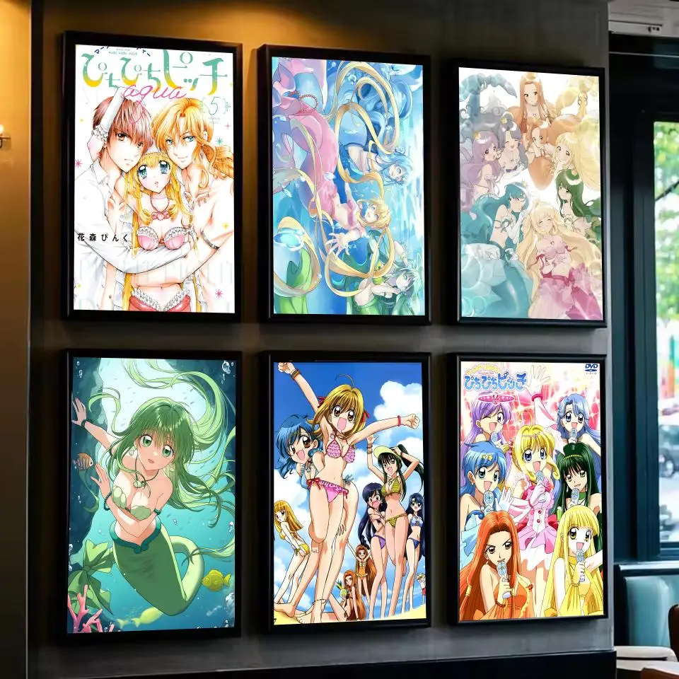 

Classic Music Anime M-Mermaid MelodyS Poster For Living Room,bedroom,bar Wall Art Prints Paper Sticker Decoration Gifts