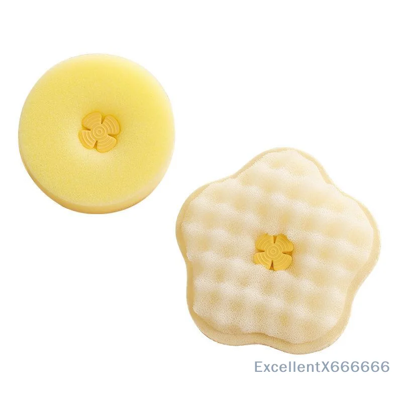 Double Sided Sponge Scrubber For Dishwashing And Kitchen Cleaning With Suction Cup Three-dimensional Honeycomb Dish Brush