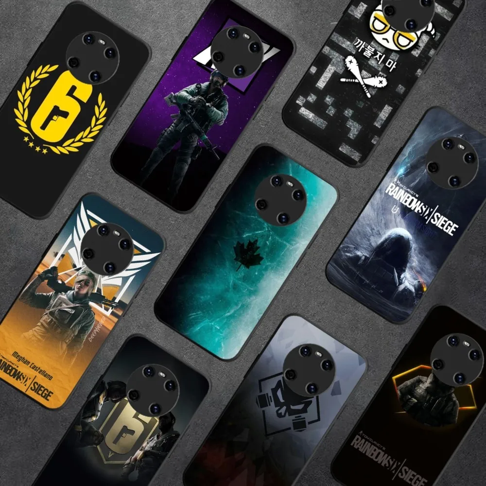 Game Rainbow S-Six S-Siege Phone Case For Huawei Y9 6 7 5 Prime Enjoy 7s 7 8 Plus 7a 9e 9plus 8E Lite Psmart Shell