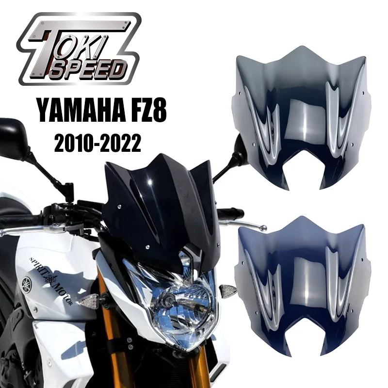 

Fits For YAMAHA FZ 8 FZ8 fz8 Sport screen 2010-2022 Motorcycle Black Windshield Windscreen Aluminum Kit Deflector Fairing Cove