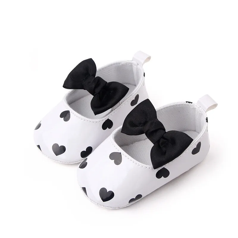 Newborn Baby Girls Shoes PU leather First Walkers Cute Bowknot Infant Girls Princess Shoes 2022 Fashion New Toddler Crib Shoes