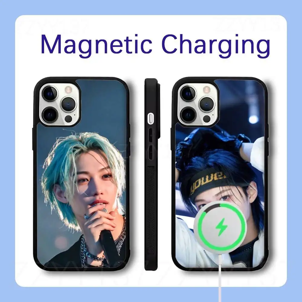 

F-Felix Lee Karma S-SKZ Phone Case For iPhone 17,16,15,14,13,12,11,Pro,Max,Plus,Air,Mini,SE Magsafe Magnetic Wireless Charging
